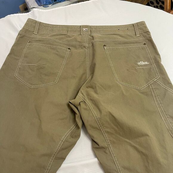 Kuhl Pants Mens 40X29 Cargo Hiking Pocket Straight Fit Dark Olive Casual Revolvr - Picture 13 of 13